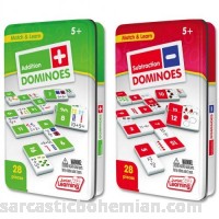 Junior Learning Addition & Subtraction Dominoes Game Set 56 Dominoes B07D3C7Z9F